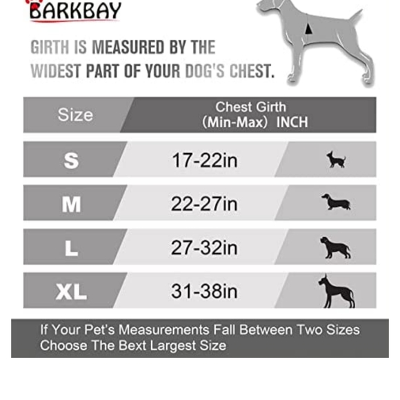 Barkbay No Pull Reflective Dog Harness with Front Clip, Easy Control - Picture 7 of 7